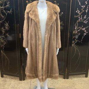 Fun And Fabulous Vintage Malter Furs Inc. Mink Coat With 1970s Pattern Lining